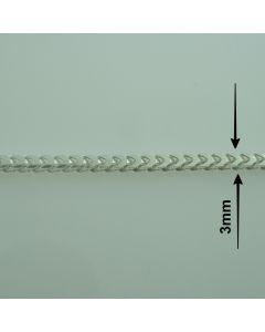Łańcuch srebrny M/FRAN1/AG  z metra