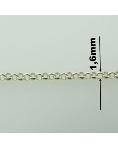 Łańcuch srebrny M/R001/AG z metra-ROLO