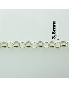 Łańcuch srebrny M/R006/AG z metra-ROLO