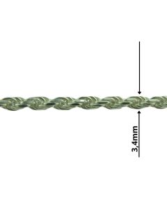 Łańcuch srebrny M/SING-2/AG  z metra